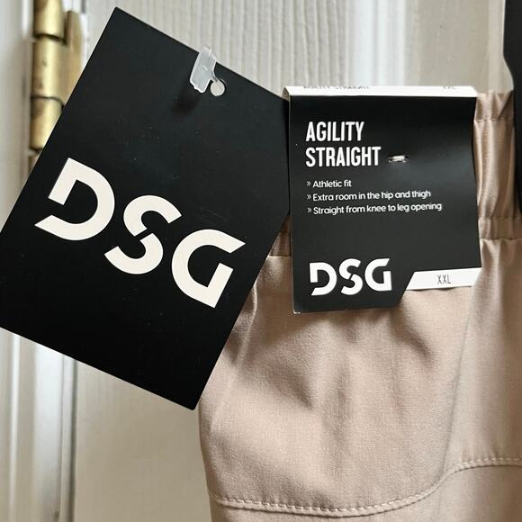 DSG Men’s Khaki Agility Straight Fit Active Elastic Inner Drawstring Pant XXL - Picture 13 of 14
